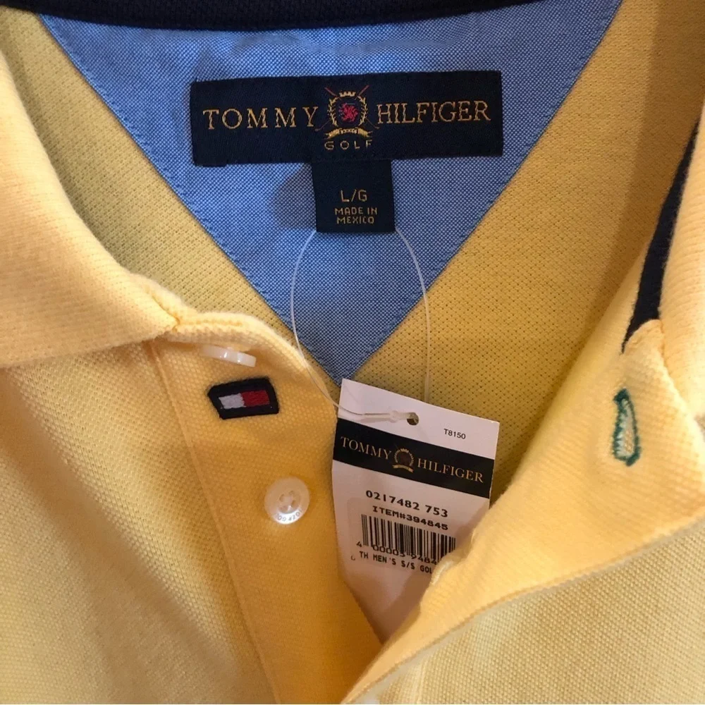 Tommy Hilfiger Golf/ NWT/ Men’s Polo size Large/ Yellow - Picture 4 of 9